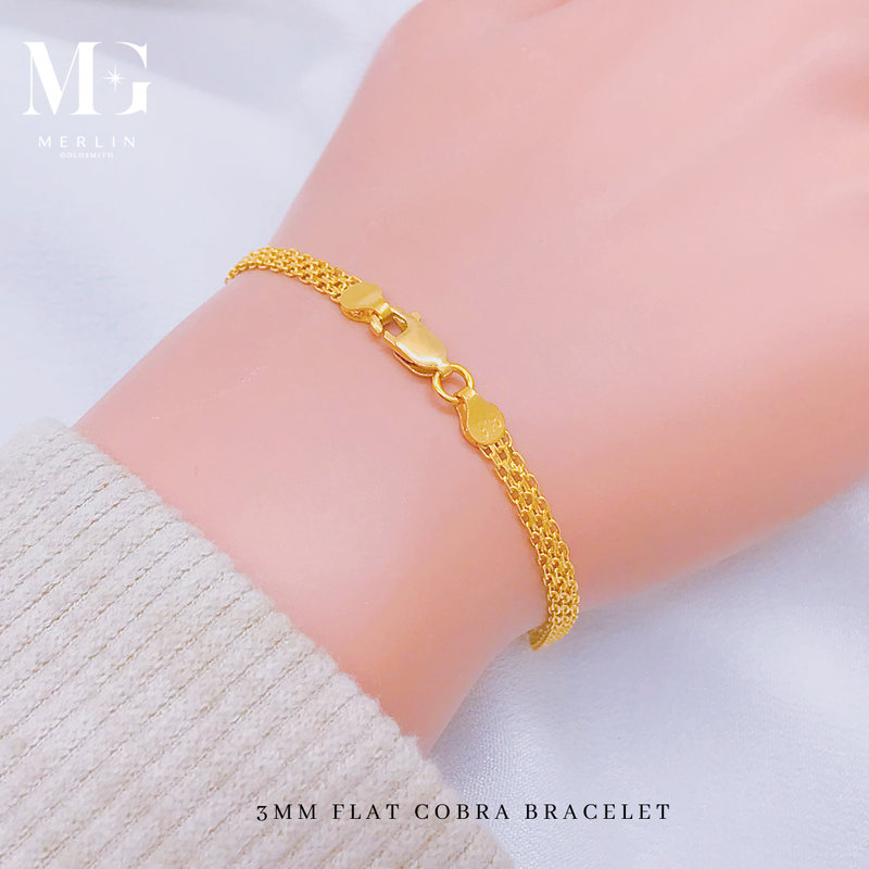 916 Gold Bamboo Elegance Bracelet