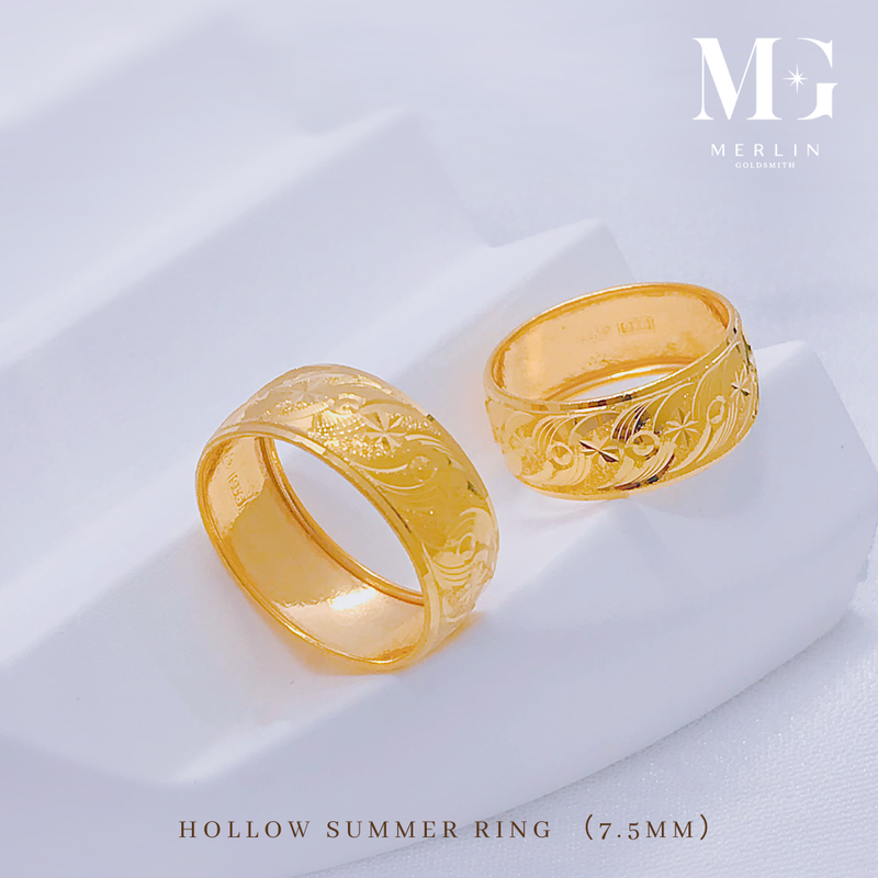 916 Gold (7.5mm) Hollow Summer Ring