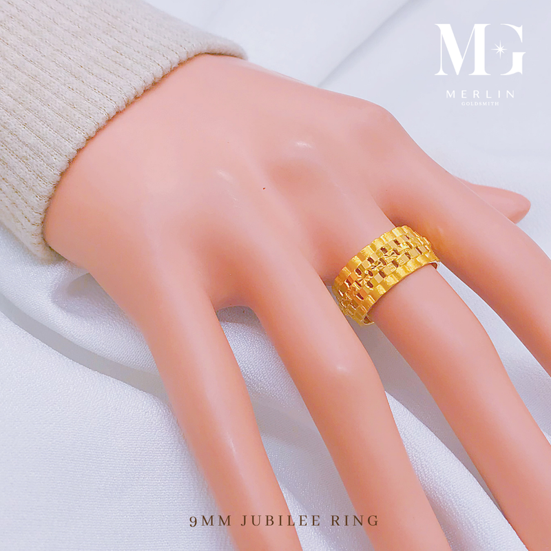 916 Gold 9MM Jubilee Ring