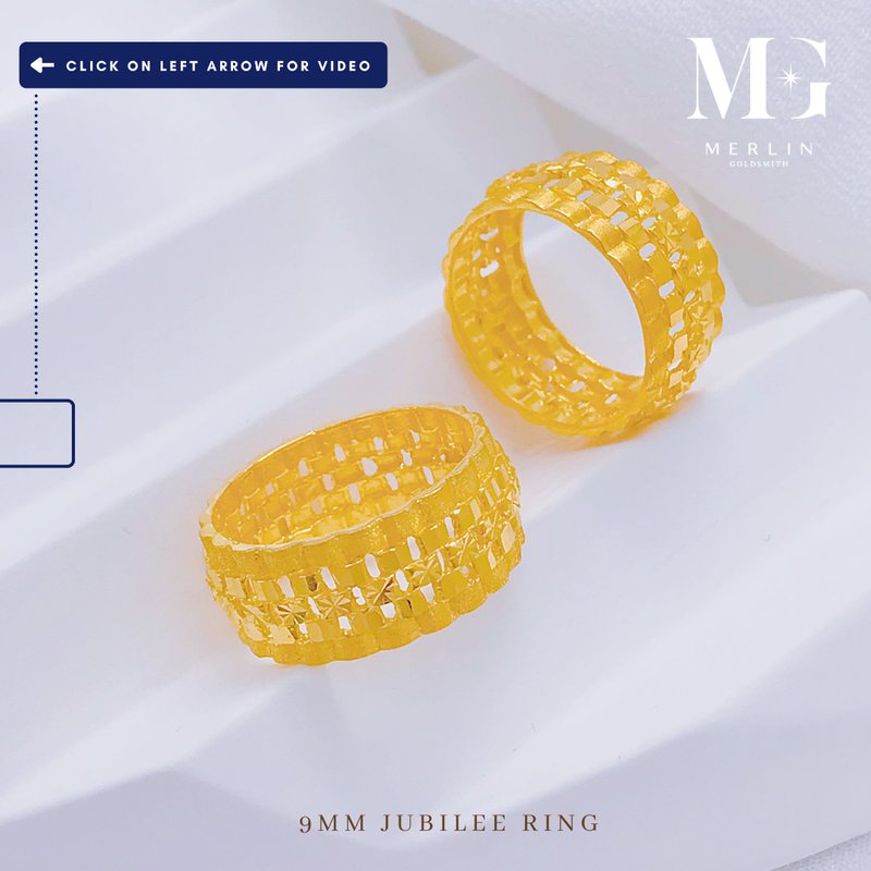 916 Gold 9MM Jubilee Ring