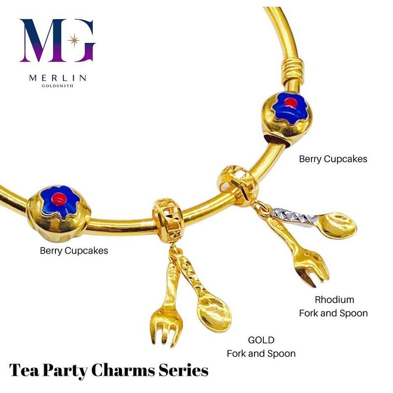 916 Gold Tea Party Charm Series