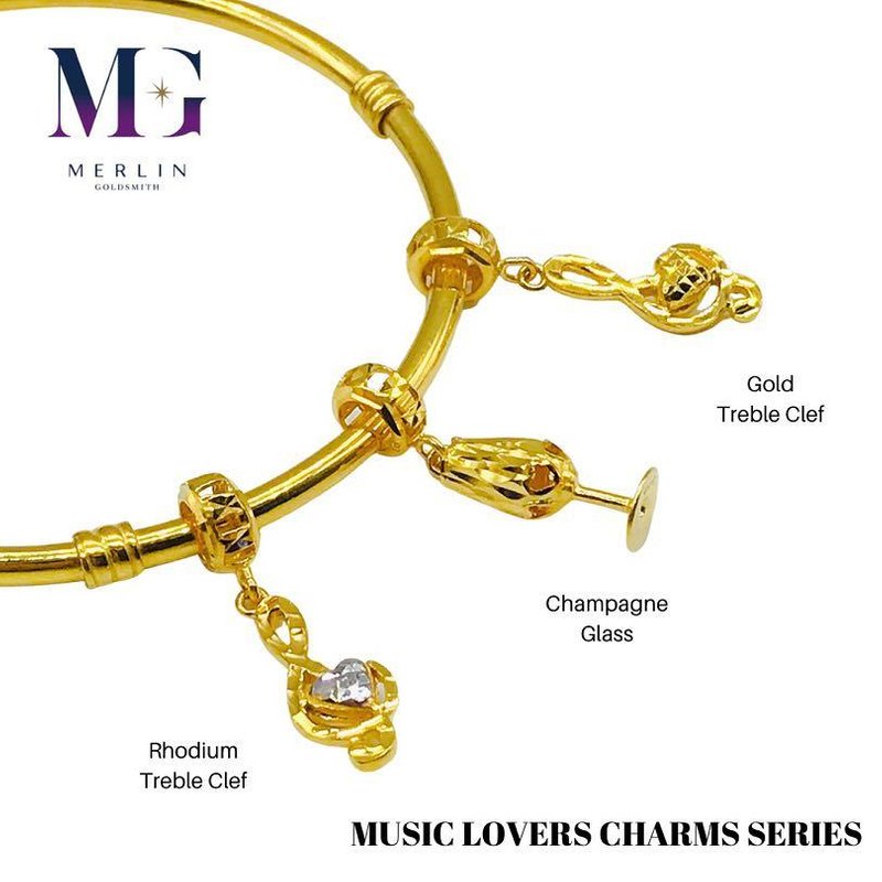 916 Gold Music Lovers Charms Series