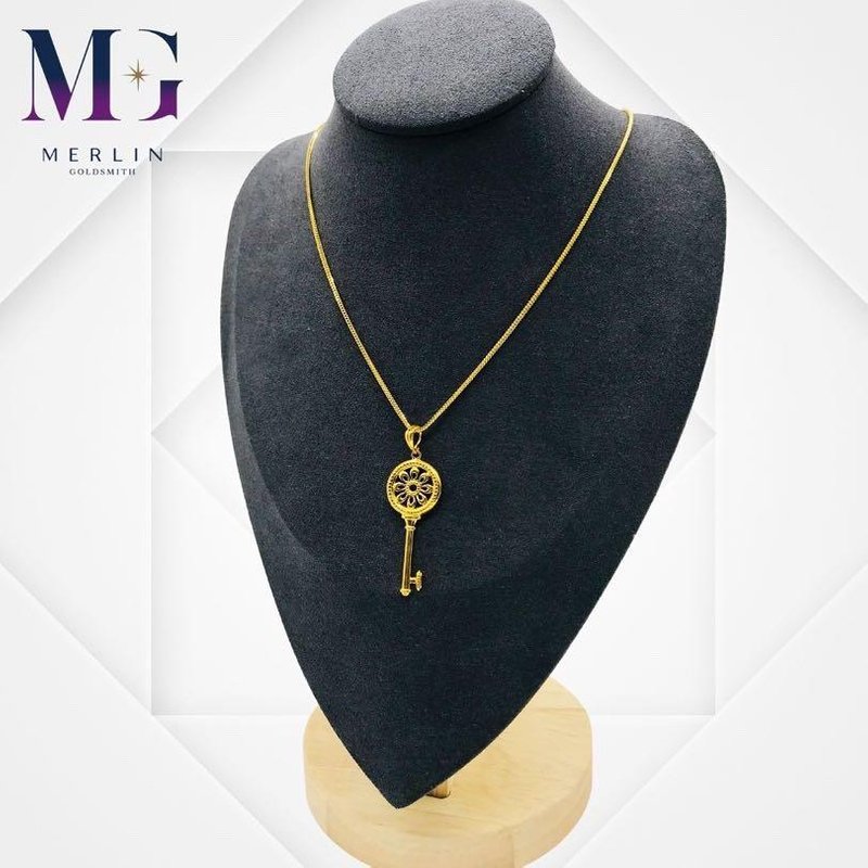 916 Gold Laura Key Necklace
