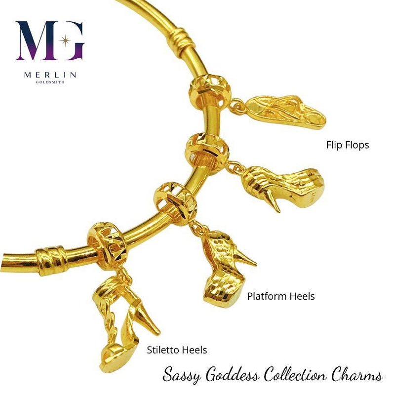 916 Gold Sassy Goddess Collection Charms