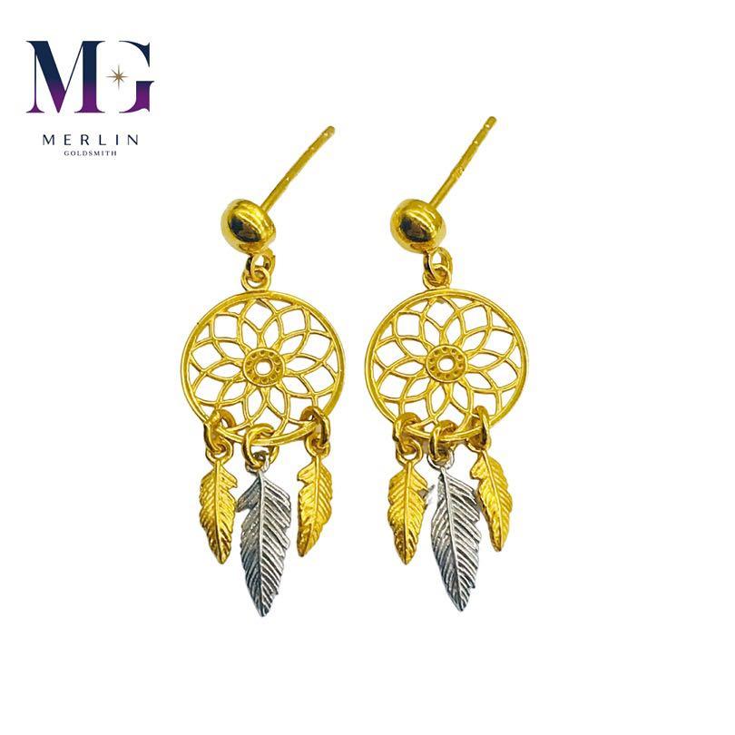 Gold dream clearance catcher earrings