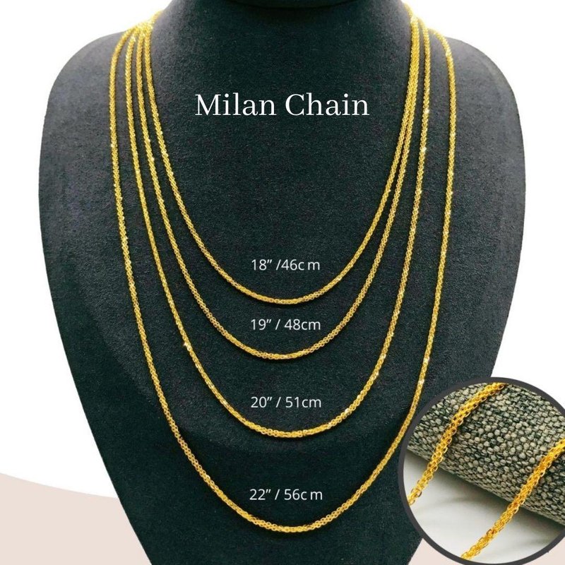 916 Gold Milan Chain