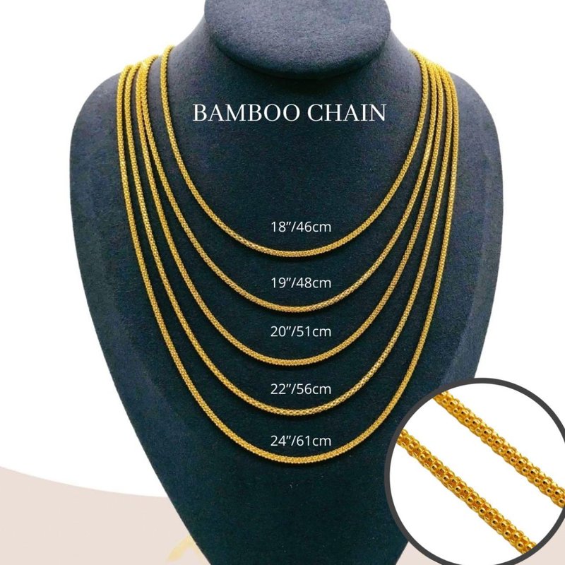916 Gold Bamboo Chain