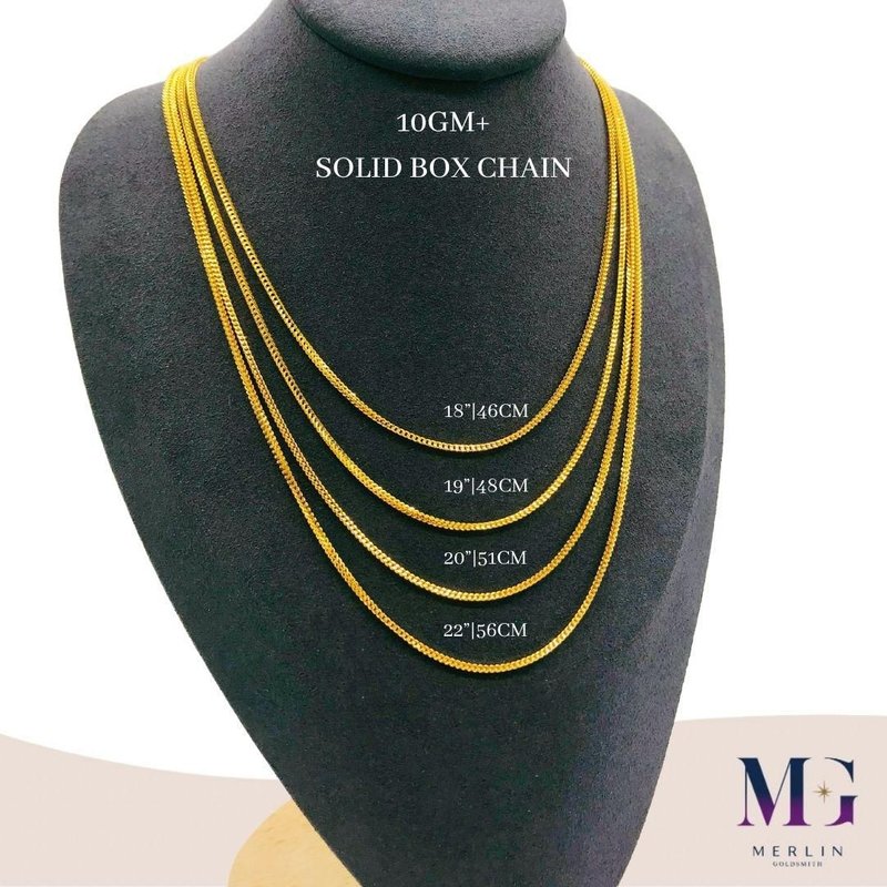 916 Gold Solid Box Chain (SBC 10GM+)