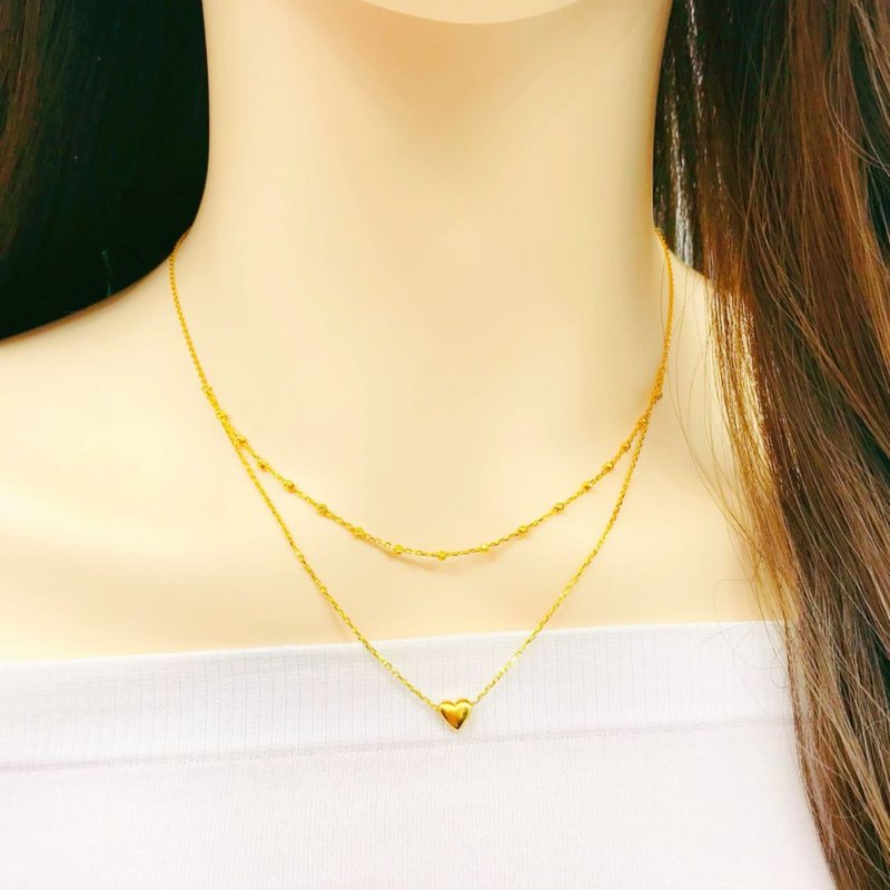 916 Gold Fiona Layered Necklace
