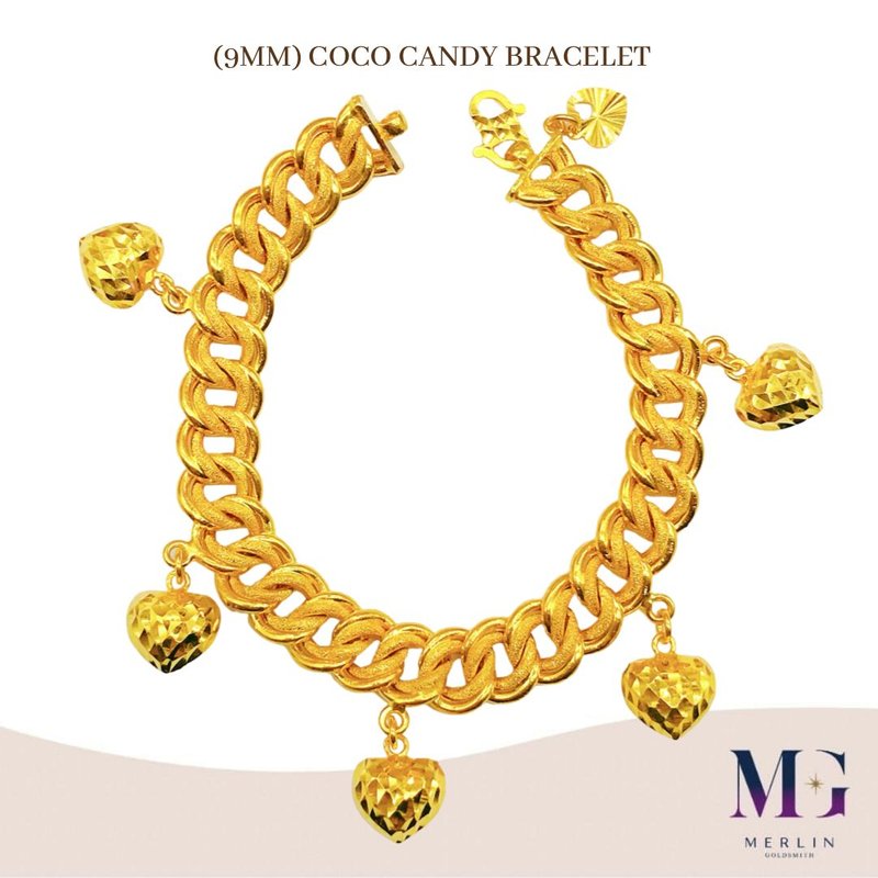 916 Gold (9mm) Coco Candy Bracelet