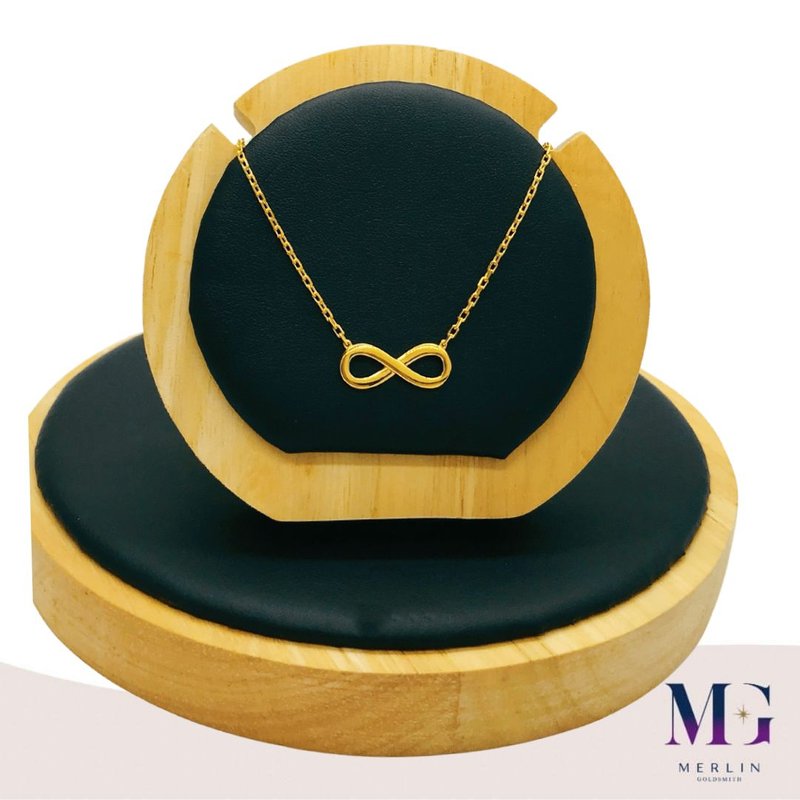 916 Gold Infinity Necklace