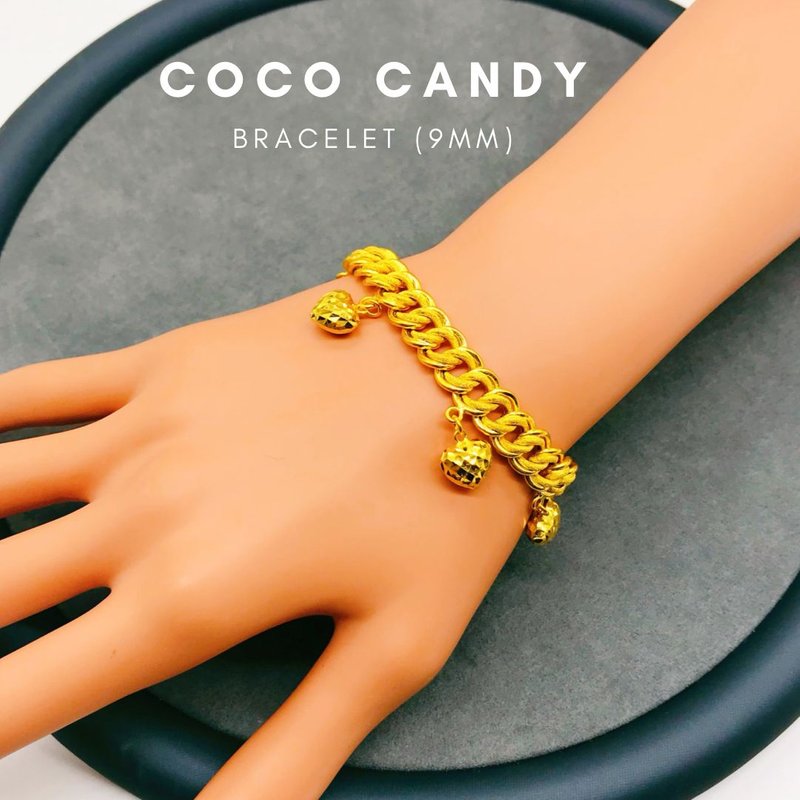 916 Gold (9mm) Coco Candy Bracelet