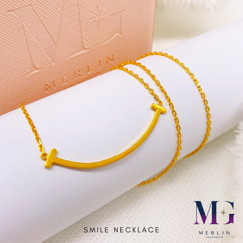 916 Gold Smile Necklace