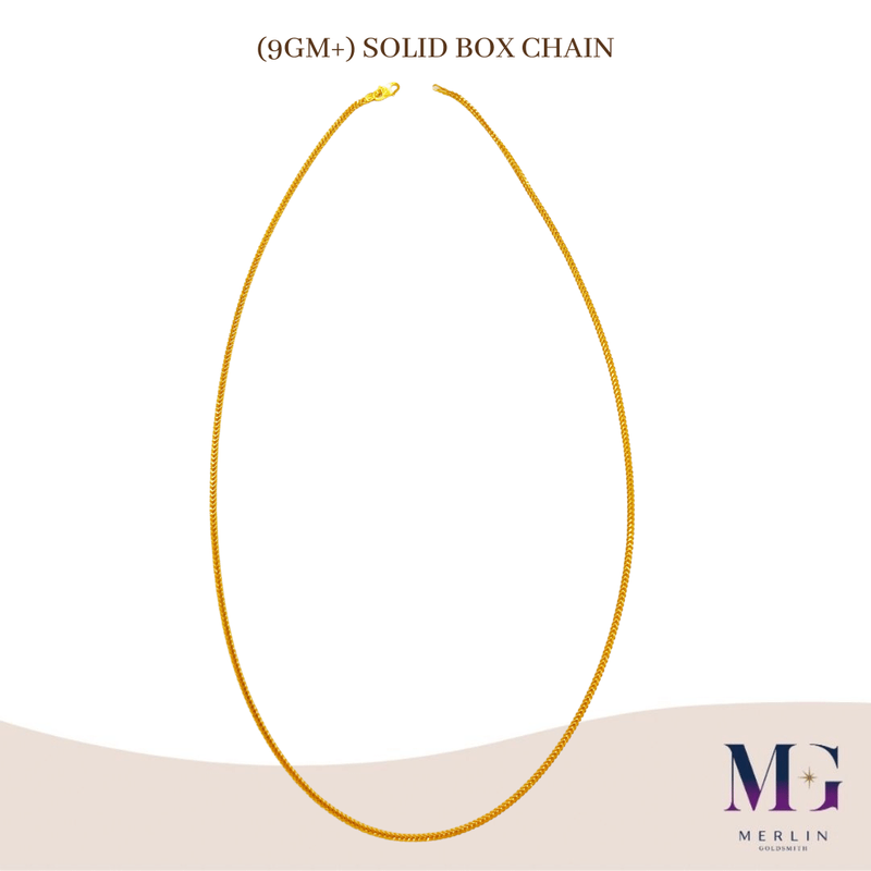 gold solid box chain